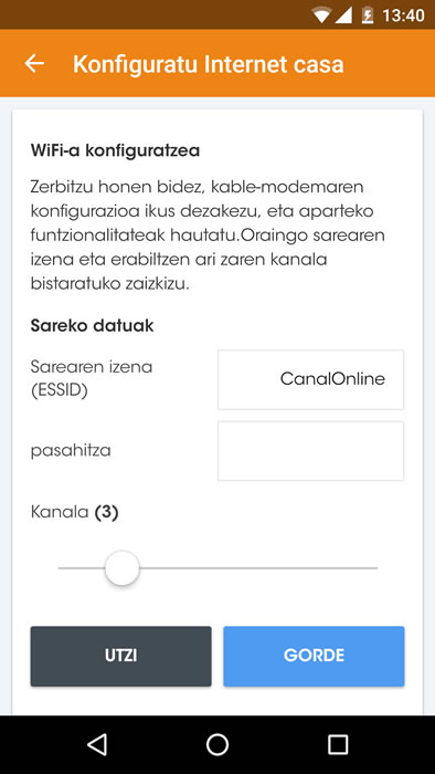 WiFi-AREN KONFIGURAZIOA
