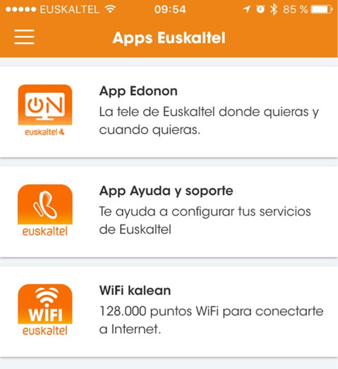Euskaltel App-ak