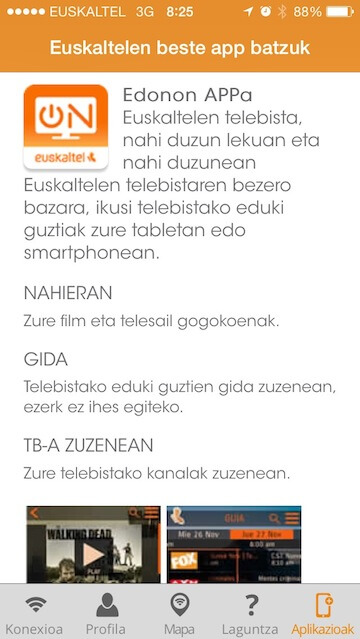 WiFi Euskaltel Kalean iOS
