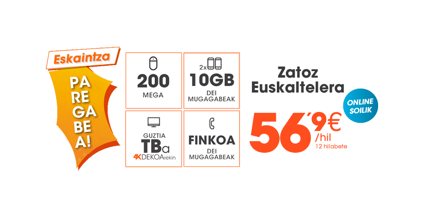 ADI! ESKAINTZA PAREGABE BAT DAUKAGU